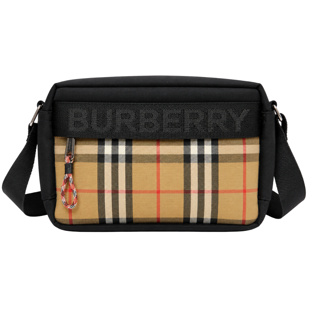 CANGURERA BURBERRY "NEGRA MONOGRAMA CLASICO"