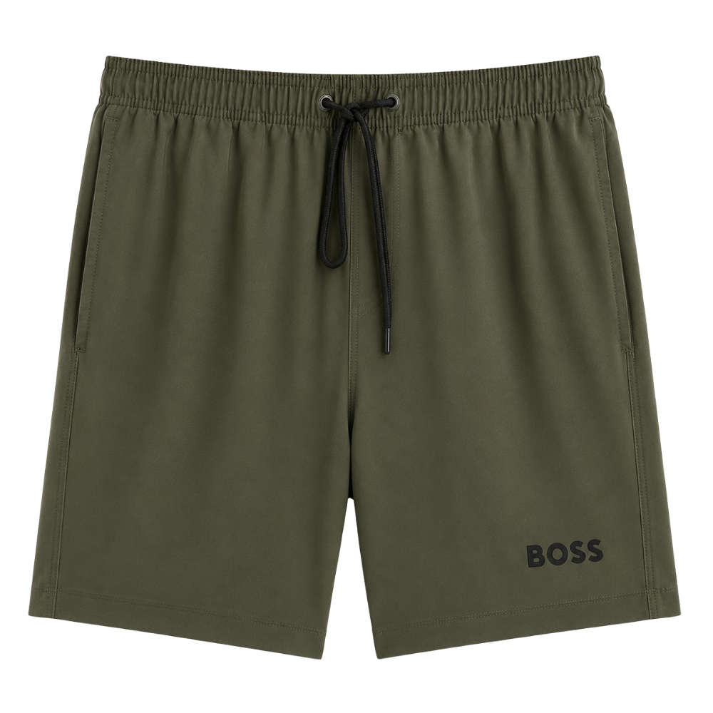 SHORT DE PLAYA BOSS "VERDE MILITAR"