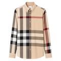 CAMISA BURBERRY "BEIGE CLASICO CUADROS"