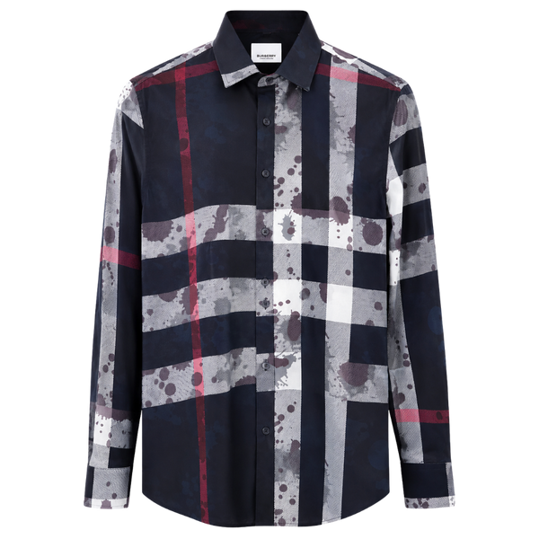 CAMISA BURBERRY "AZUL MARINO MANCHAS"