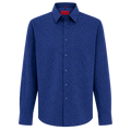 CAMISA HUGO "AZUL MONOGRAMA LOGO"