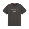 PLAYERA BOSS "PORSCHE GRIS/ROJO"