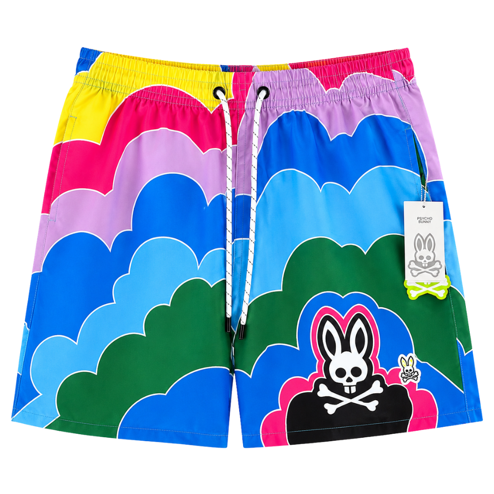 SHORT DE PLAYA PSYCHO BUNNY "ARCOIRIS"