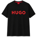 PLAYERA HUGO "NEGRA LETRAS ROJAS"