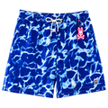 SHORT DE PLAYA PSYCHO BUNNY "AZUL TEXTURA AGUA"