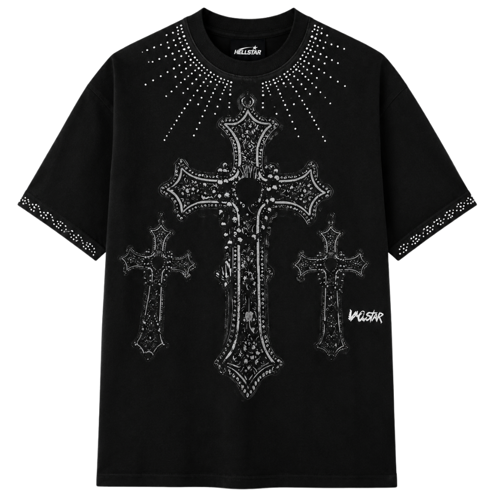 PLAYERA HELLSTAR "CRUZ BRILLOS"