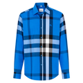 CAMISA BURBERRY "LINEAS AZUL/NEGRO"
