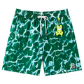 SHORT DE PLAYA PSYCHO BUNNY "VERDE TEXTURA AGUA"