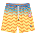 SHORT DE PLAYA PSYCHO BUNNY "AMARILLO CON AZUL"