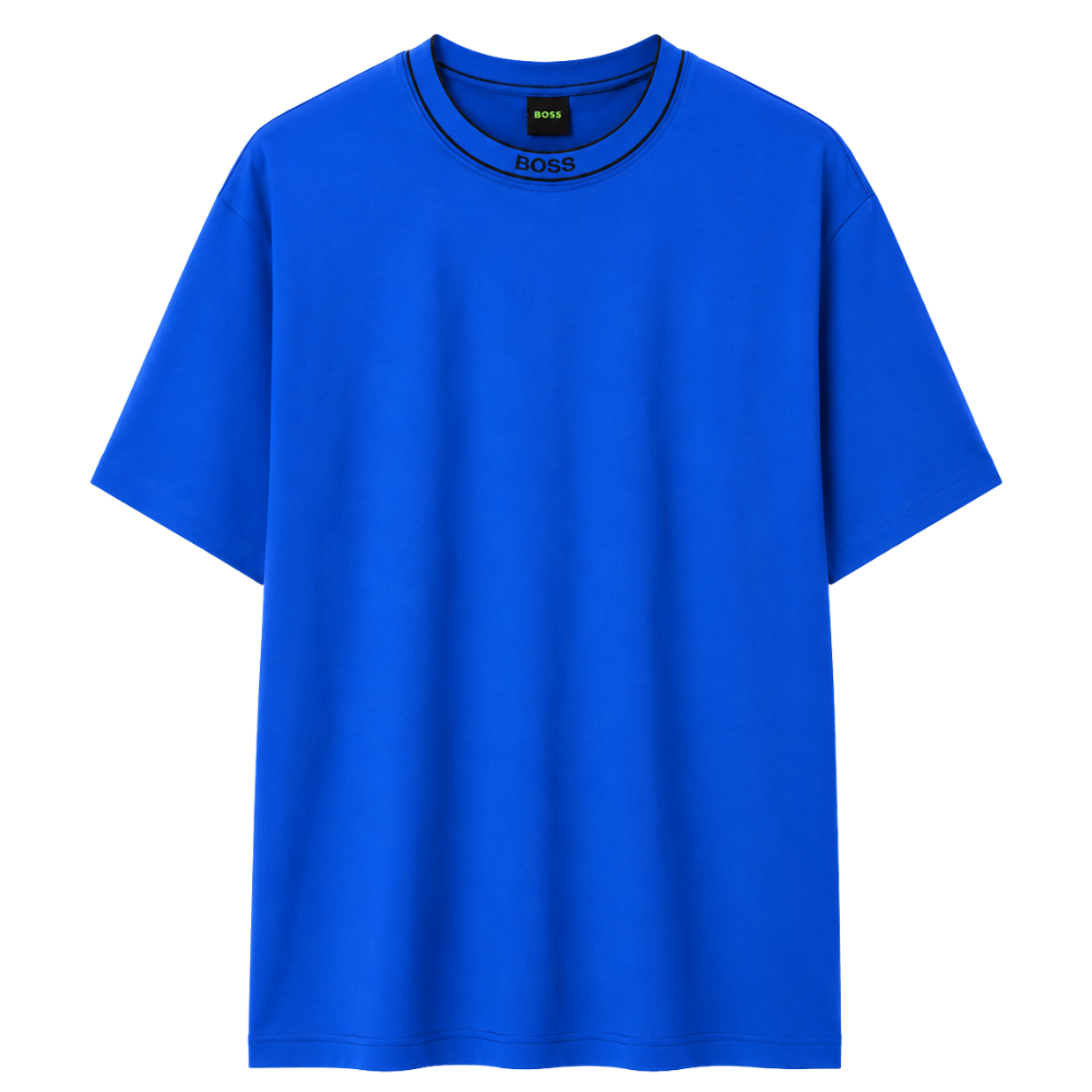 PLAYERA BOSS "AZUL DETALLE CUELLO"