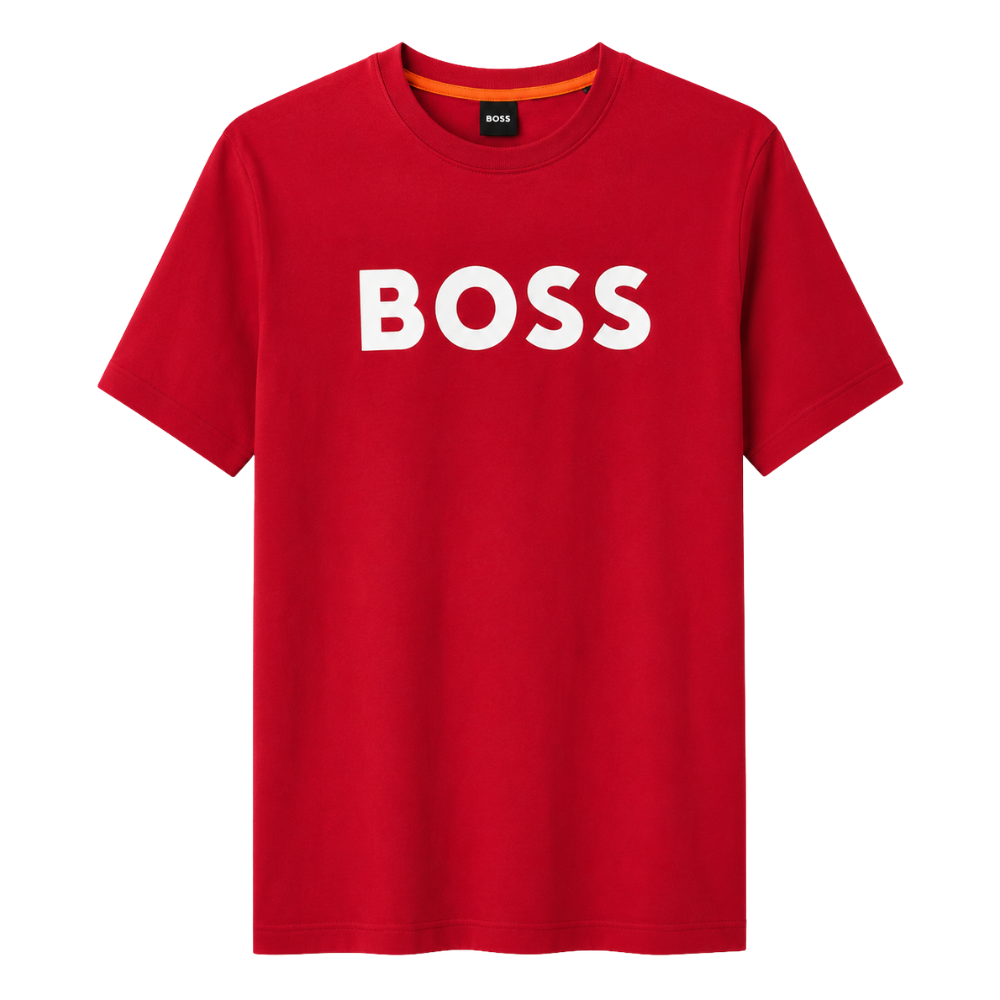 PLAYERA BOSS "ROJA LOGO BLANCO"