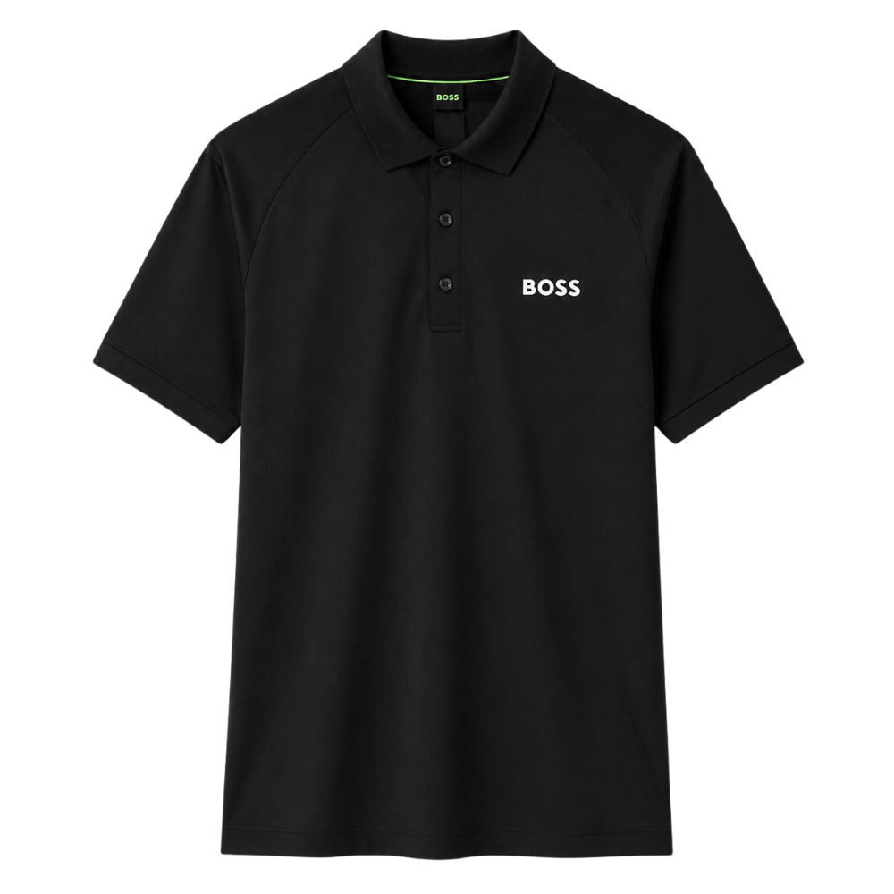 POLO BOSS "NEGRA LETRAS BLANCAS"