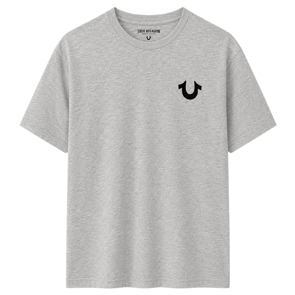 PLAYERA TRUE RELIGION "GRIS LOGO NEGRO"