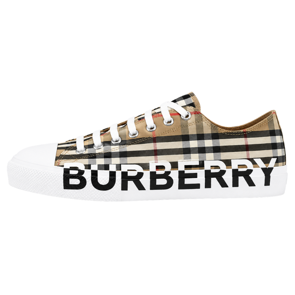 TENIS BURBERRY LOW "LETRAS BEIGE"