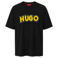 PLAYERA HUGO "NEGRO LOGO AMARILLO"