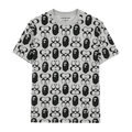 PLAYERA BAPE X COACH "GRIS MONOGRAMA NEGRO