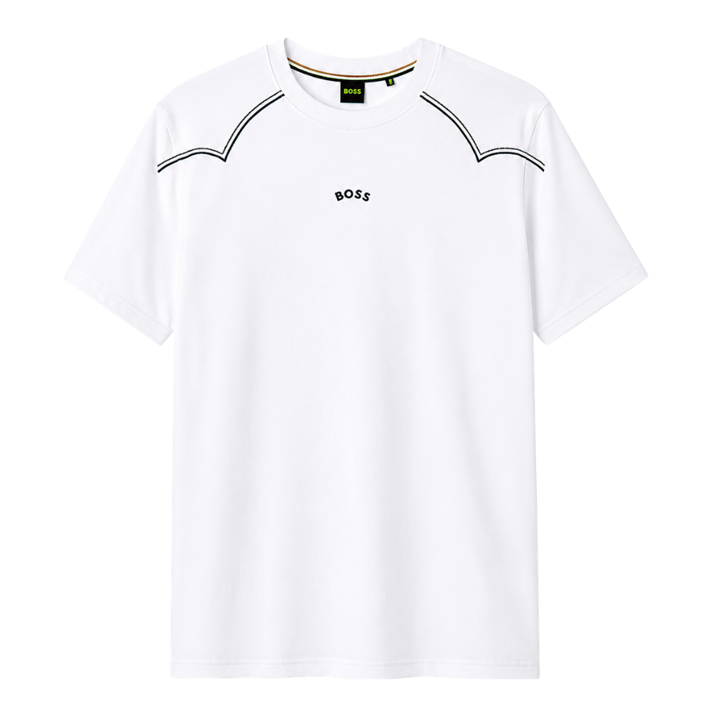 PLAYERA BOSS "BLANCA LOGO CENTRO BOSS NEGRO"