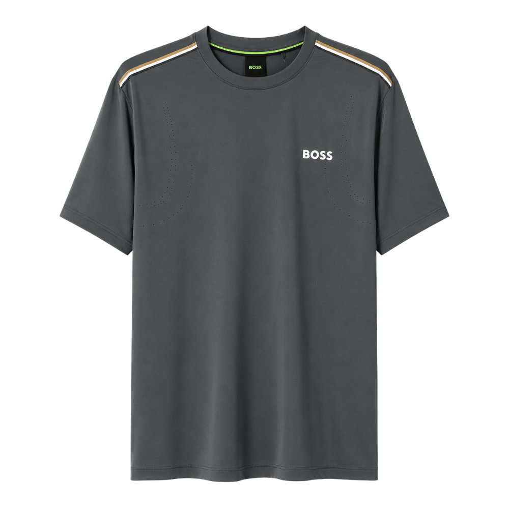 PLAYERA BOSS "DEPORTIVA GRIS OSCURO"