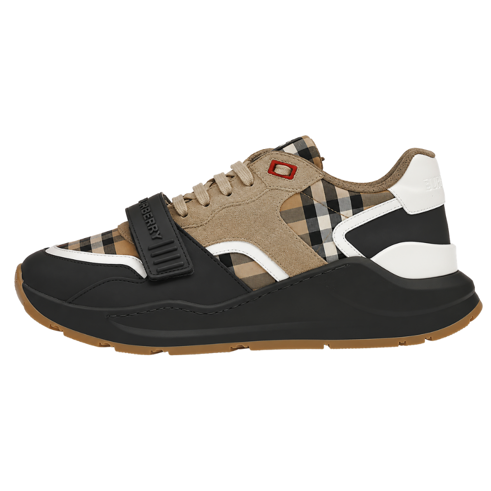 TENIS BURBERRY "RAMSEY PIEL CAFE/BLANCO"