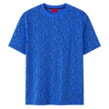 PLAYERA HUGO "AZUL MONOGRAMA NEGRO"