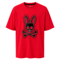 PLAYERA PSYCHO BUNNY "ROJO LOGO CLASICO NEGRO"