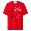 PLAYERA PSYCHO BUNNY "ROJO LOGO NEGRO/BLANCO"