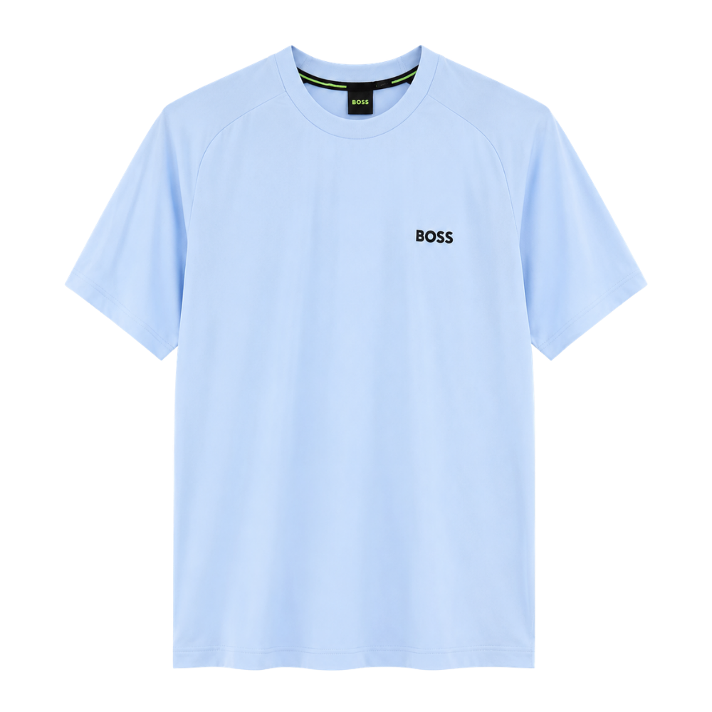 PLAYERA BOSS "AZÚL CIELO LOGO NEGRO"