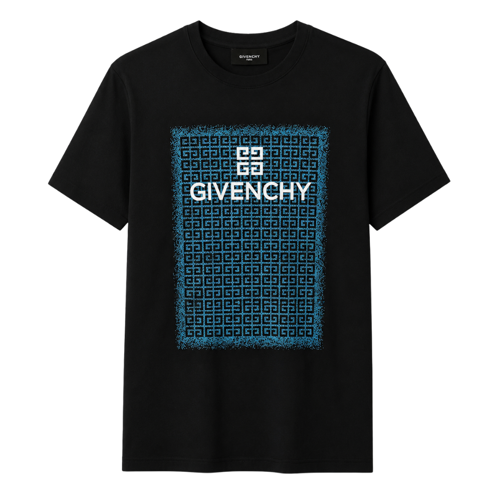 PLAYERA GIVENCHY "NEGRA DETALLE AZUL"
