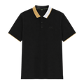 POLO BOSS "NEGRA DETALLES CUELLO BEIGE"