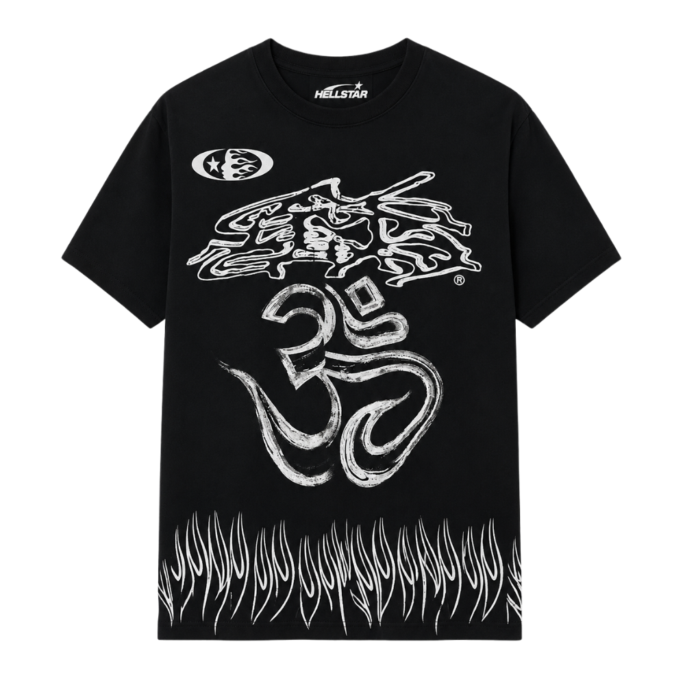 PLAYERA HELLSTAR "NEGRA 11 GRAFFITI DESLAVADO"
