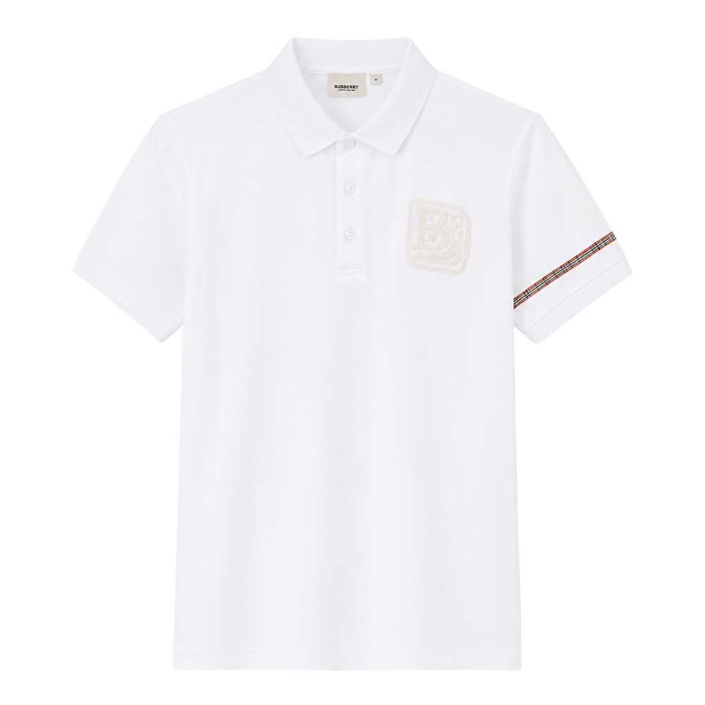 POLO BURBERRY "BLANCO LOGO DE PELUCHE"