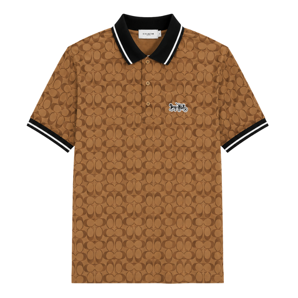 POLO COACH "MONOGRAMA CAFÉ"