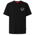 PLAYERA HUGO "NEGRA GATO DETALLES ROJOS"