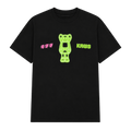 PLAYERA OFF WHITE X KAWS "NEGRA DETALLES NEÓN"