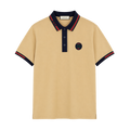 POLO GUCCI "BEIGE DETALLES NEGROS/ROJOS"