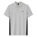POLO BOSS "GRIS FRANJAS NEGRAS"