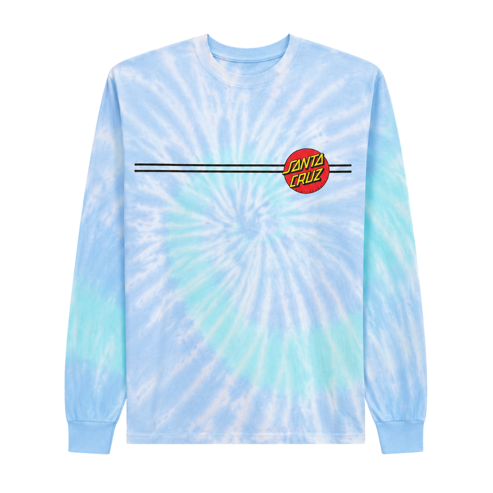 PLAYERA SANTA CRUZ "CLASSIC DOT AZUL TIE-DYE"