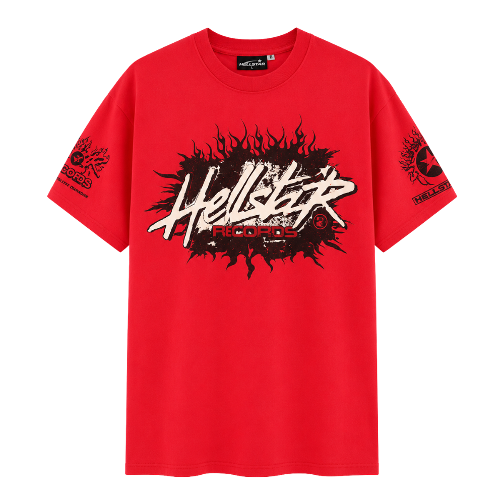 PLAYERA HELLSTAR "RECORDS ROJA"