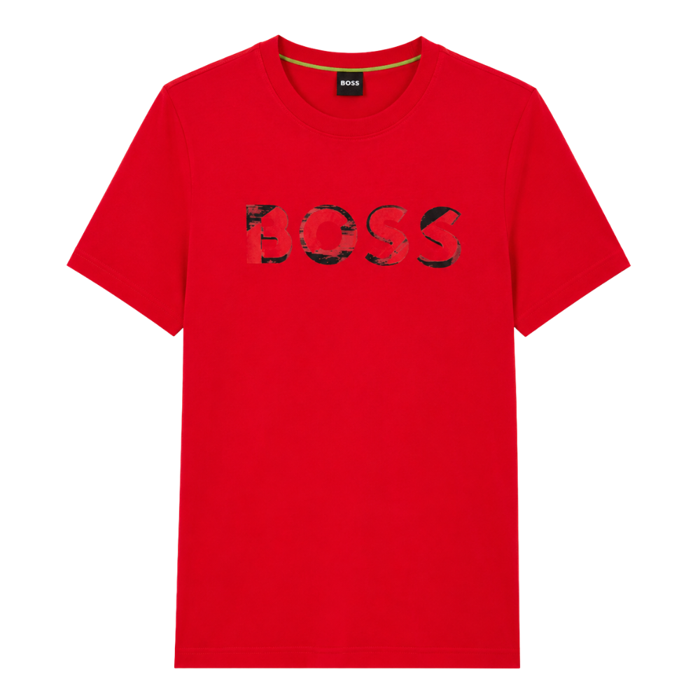 PLAYERA BOSS "ROJO DETALLES NEGROS"