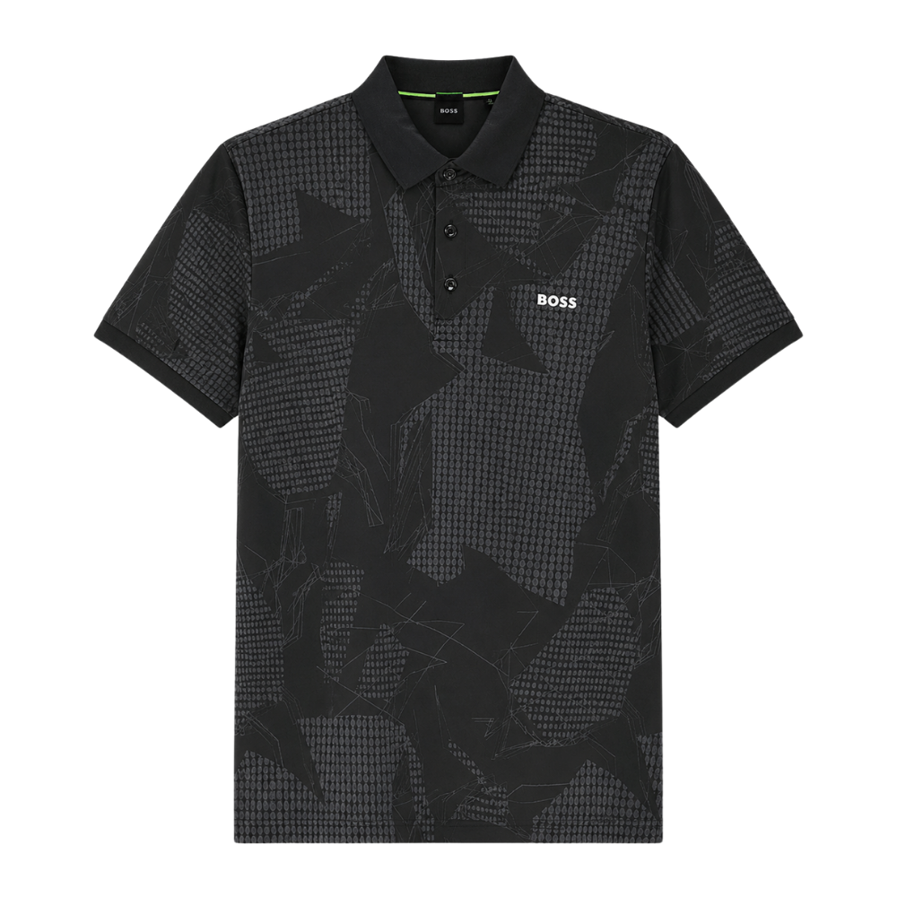 POLO BOSS "GRIS LOGO BLANCO"