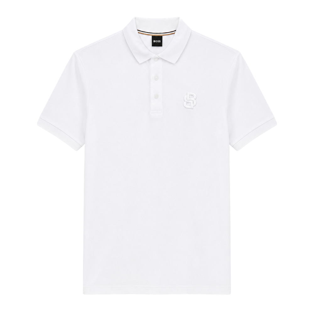 POLO BOSS "BLANCO BORDADO 3D"