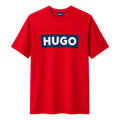 PLAYERA HUGO "ROJA LOGO AZUL"