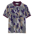 POLO BURBERRY "MONOGRAMA AZUL/GRIS/BEIGE"
