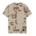 PLAYERA BOSS "BEIGE/CAFÉ CUADRADOS BOSS"