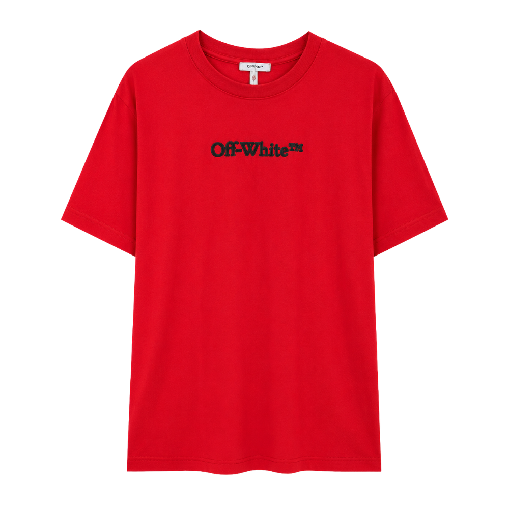 PLAYERA OFF WHITE "SPRAY MARKER ROJA"