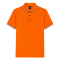 POLO BOSS "NARANJA DETALLES MANGAS"
