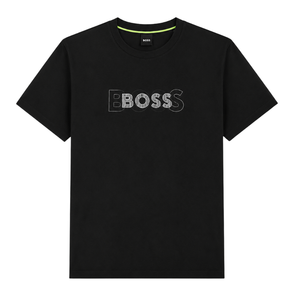 PLAYERA BOSS "NEGRA BOSS BLANCO"