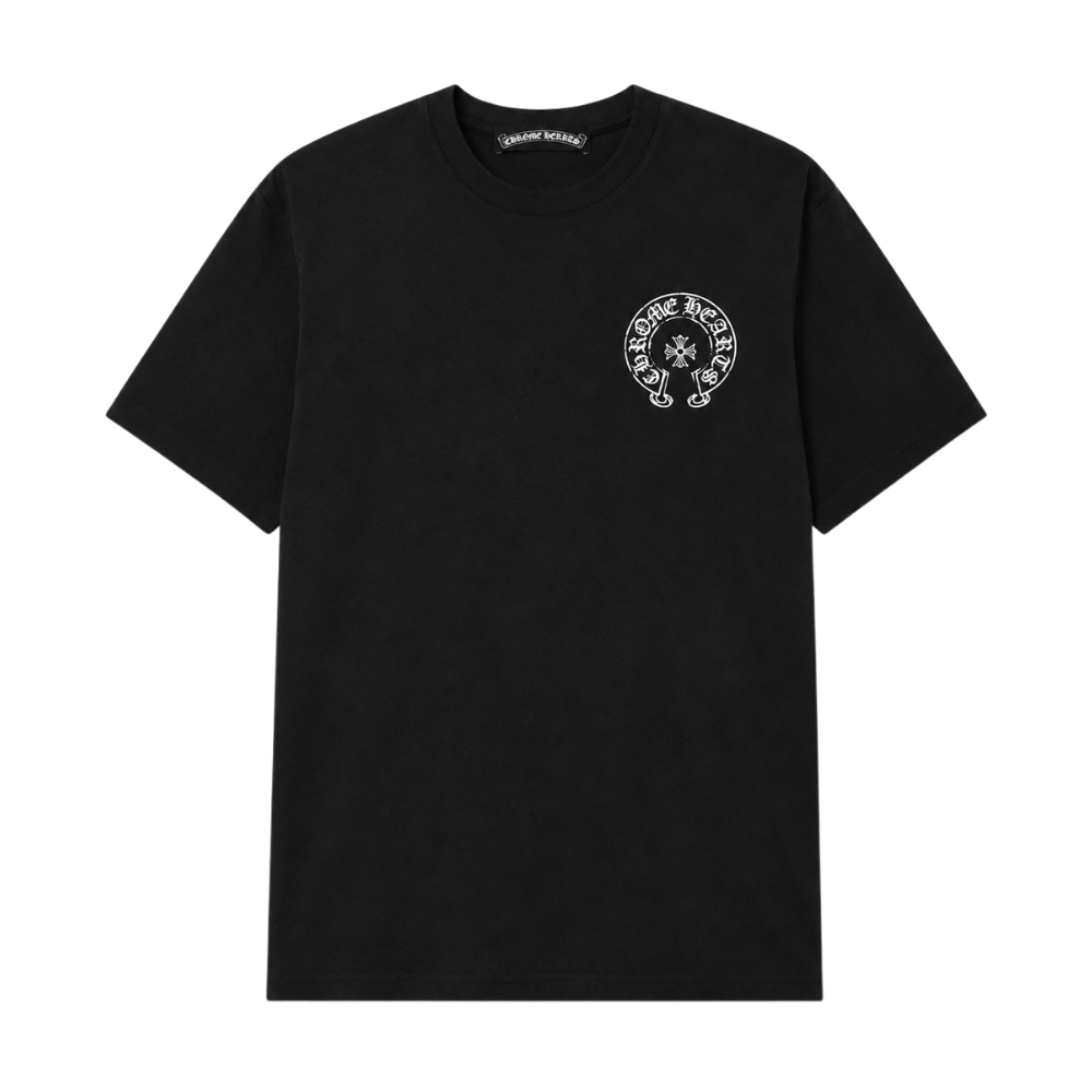 PLAYERA CHROME HEARTS "CRUCES GRAFFITI DETALLES BLANCO"