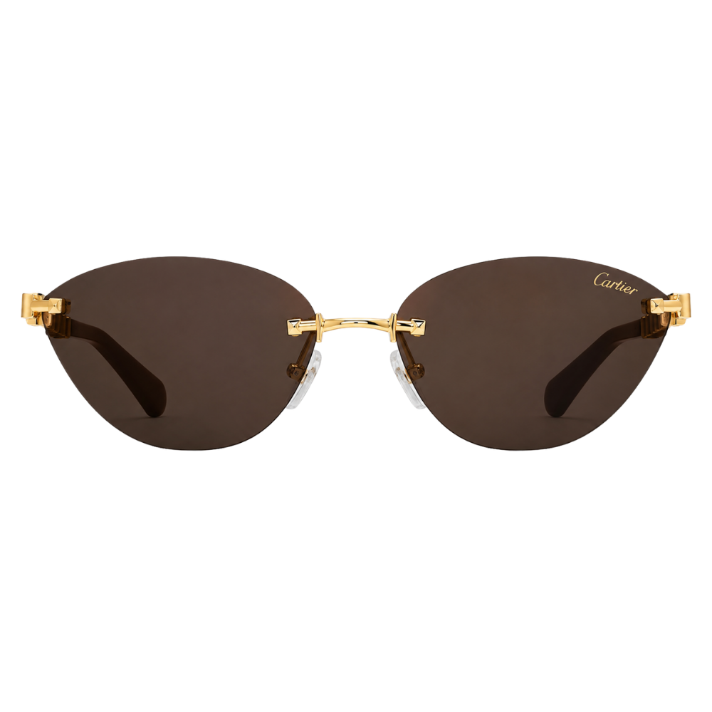 LENTES CARTIER "DORADOS LENTE CAFÉ"