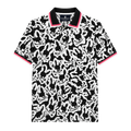 POLO PSYCHO BUNNY "MONOGRAMA DETALLES ROSA Y NEGRO"